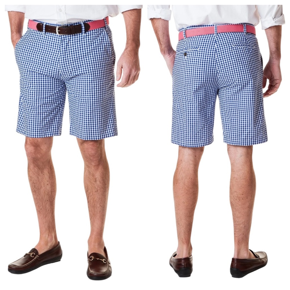Castaway Cisco Short in Gingham Royal Blue | 36
NWT